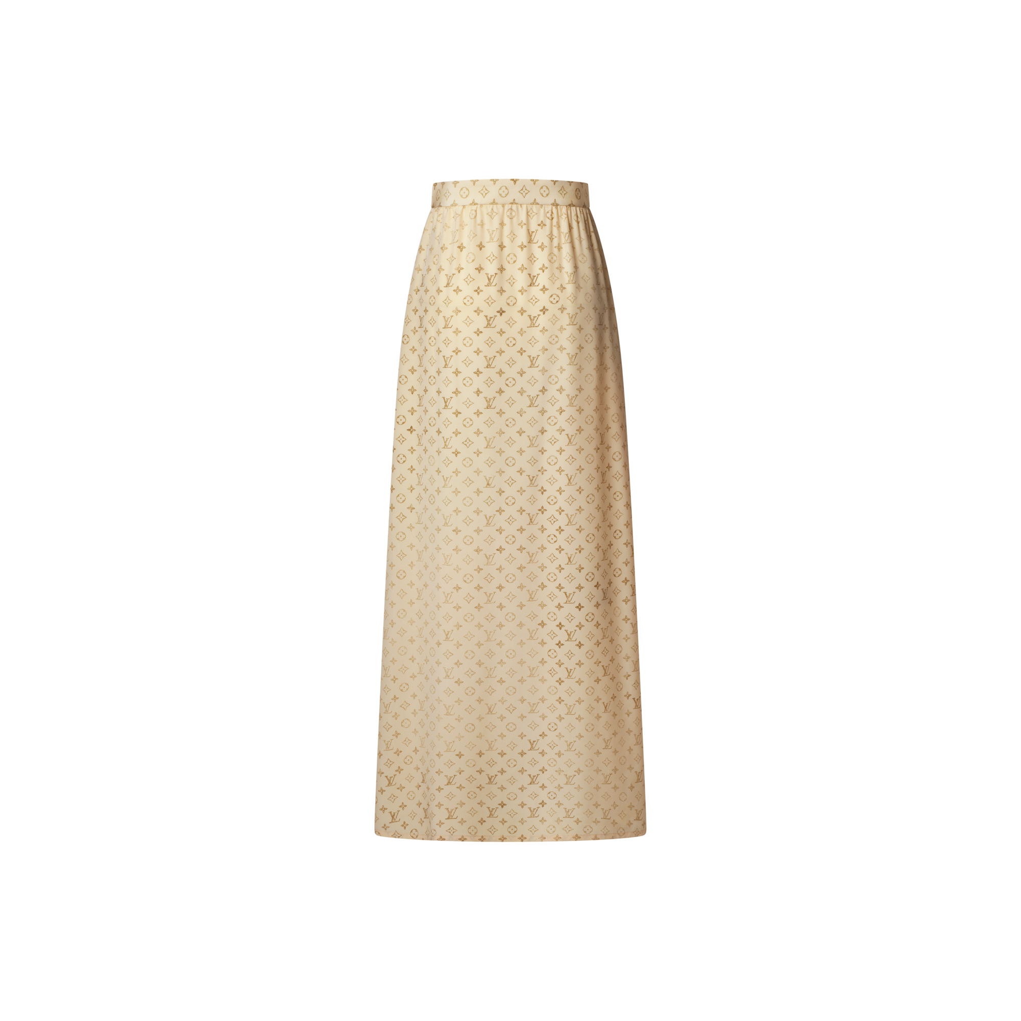 Washed Monogram Maxi Skirt  in Women