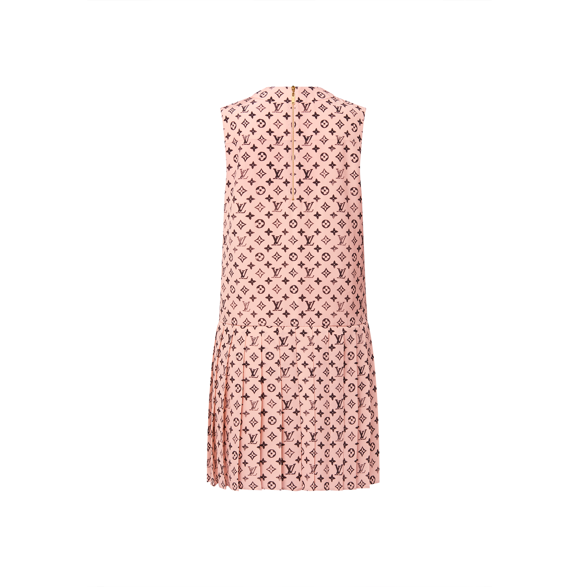 Washed Monogram Pleat Dress  in Women