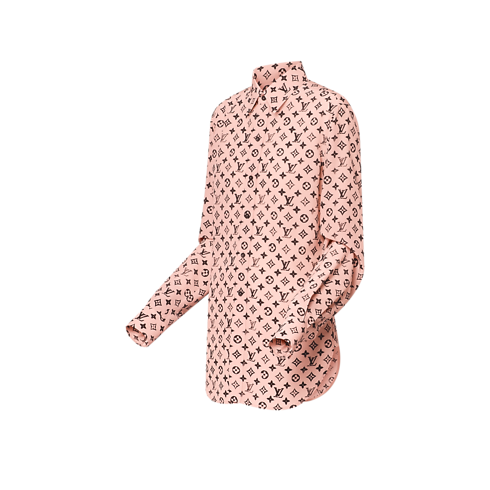 Washed Monogram Silk Shirt in Women's Ready to Wear Tops collections by Louis Vuitton (Product zoom)