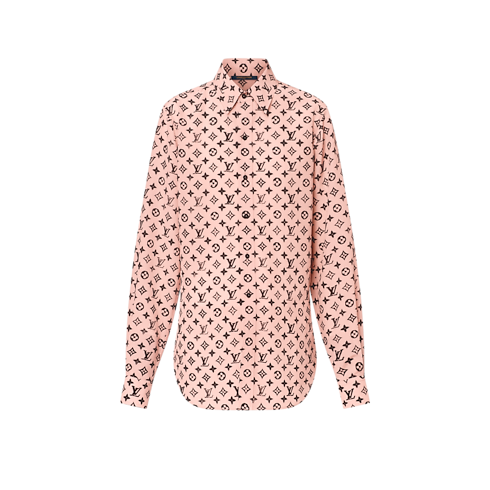 Washed Monogram Silk Shirt in Women's Ready to Wear Tops collections by Louis Vuitton (Product zoom)