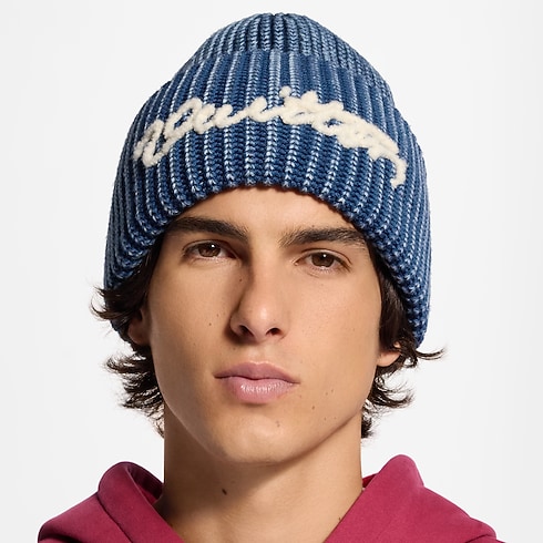 Washed Signature Beanie S00 in Men's Accessories Hats, Beanies and Gloves collections by Louis Vuitton (Product zoom)