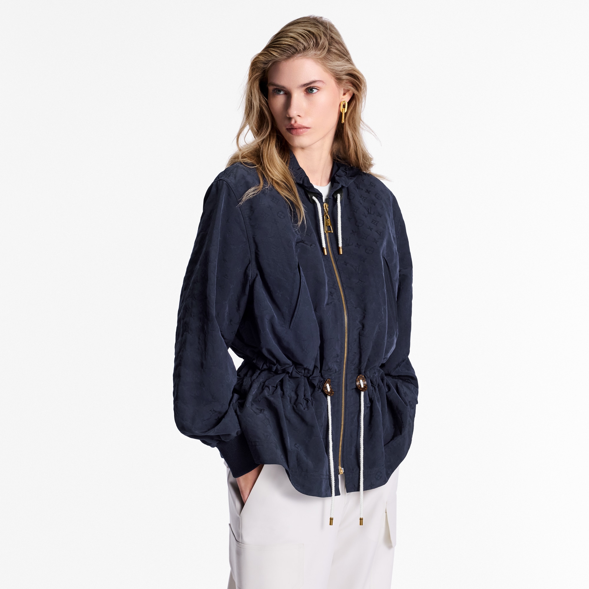 Water-Repellent Monogram Parka  in Women