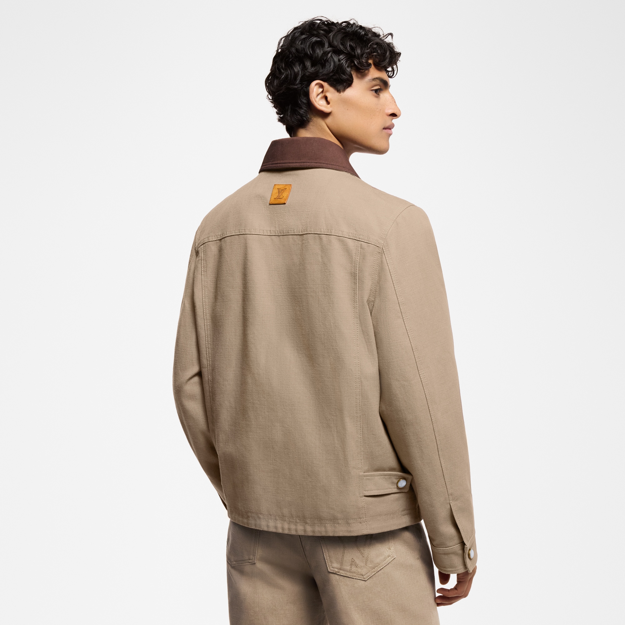 Workwear Cotton Canvas Blouson  in Men