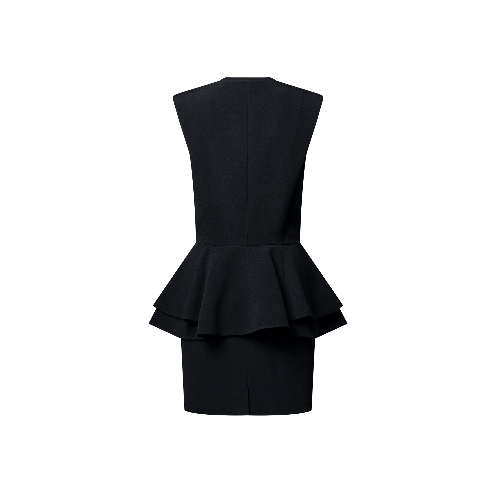 Zip-Up Peplum Dress  in Women