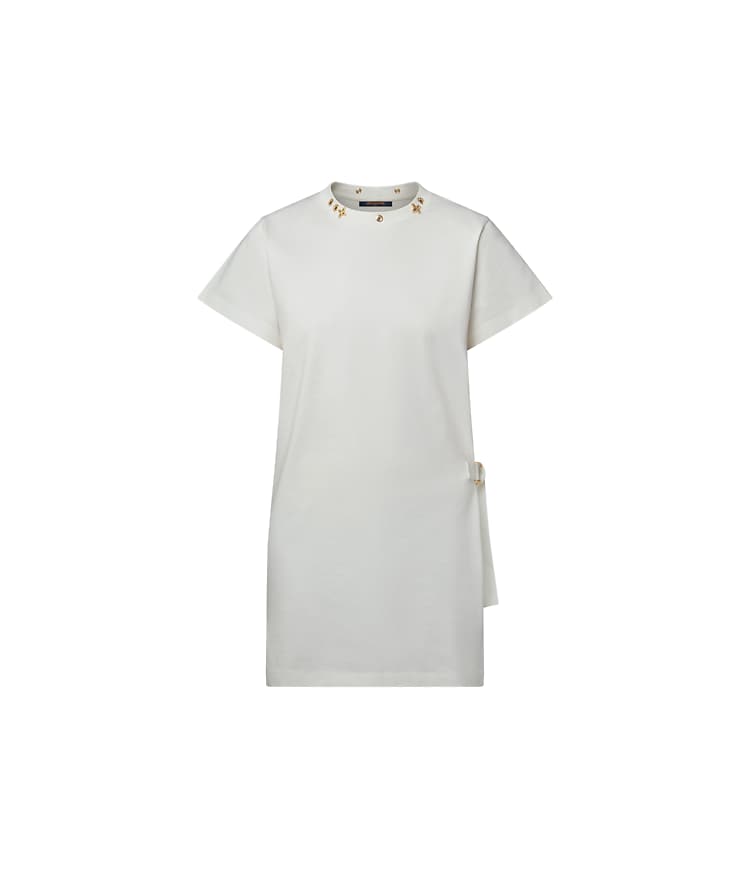 louis vuitton t shirt dress Chain Detail T-Shirt Dress - Luxury Dresses - Ready to Wear | Women