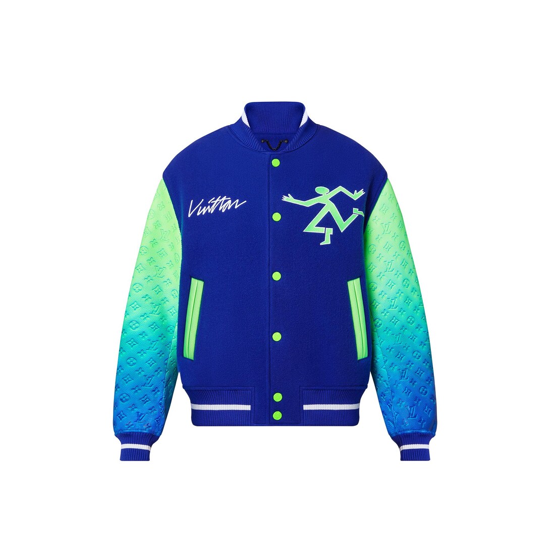 Mix Gradient Leather Bomber - Luxury 