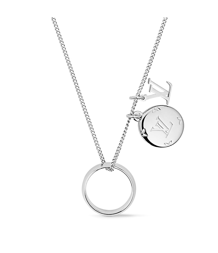 Monogram charms necklace - Luxury All Fashion Jewelry - Fashion 